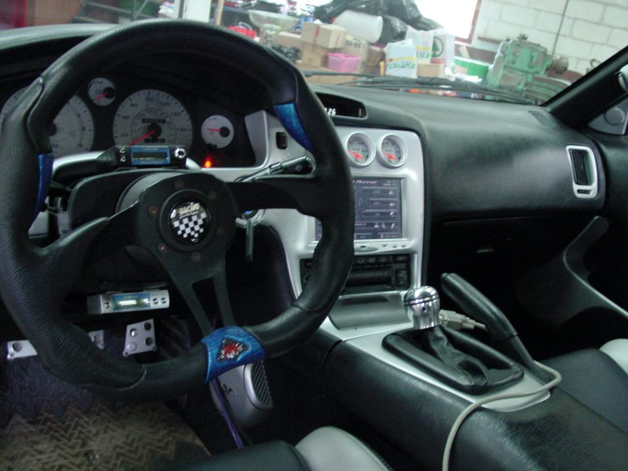 Bilen ferdig innvendig.