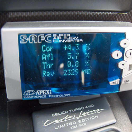 4 av 6 parametere som kan justeres og avleses