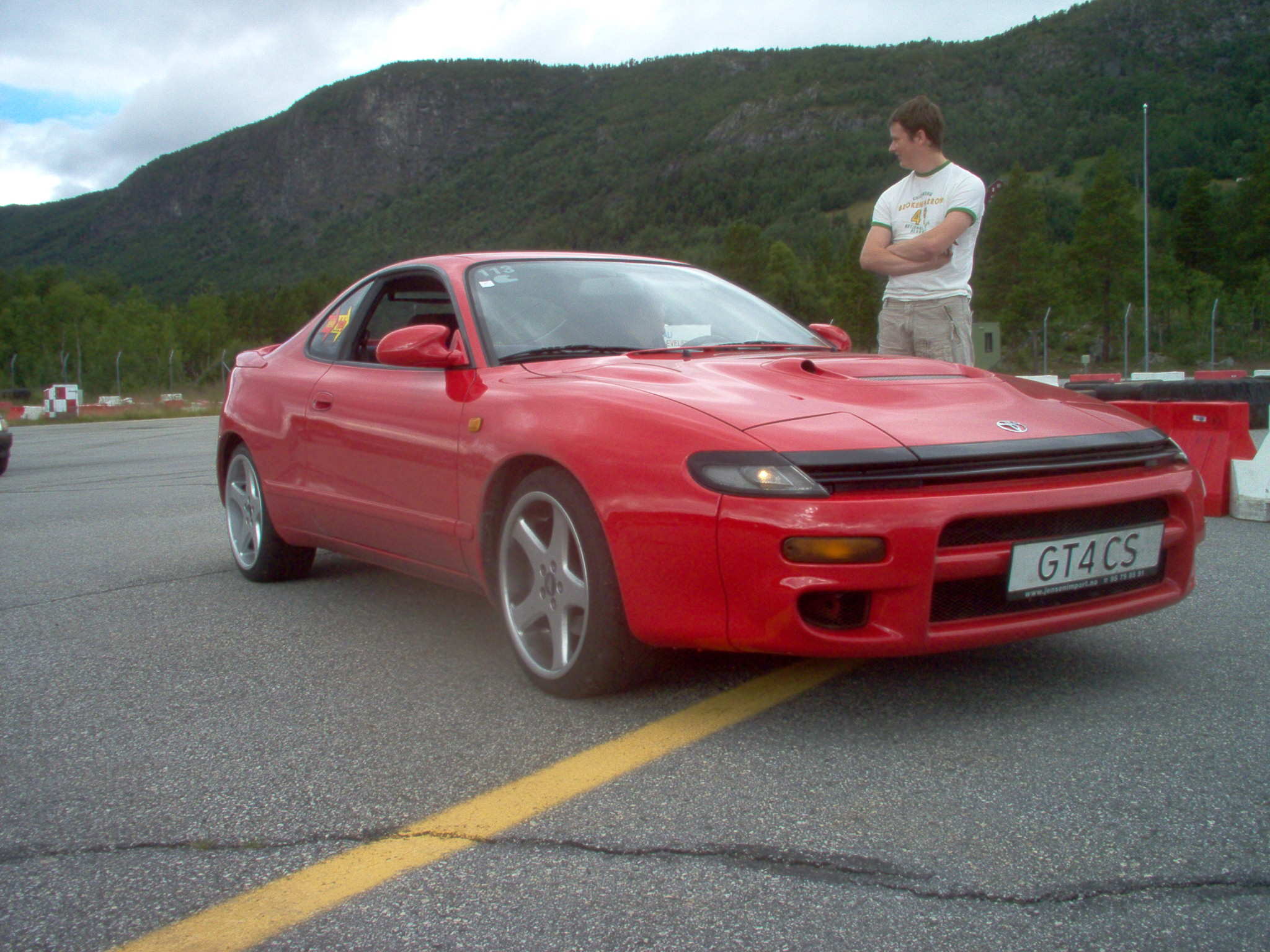 Kennth har fått på slicksene.