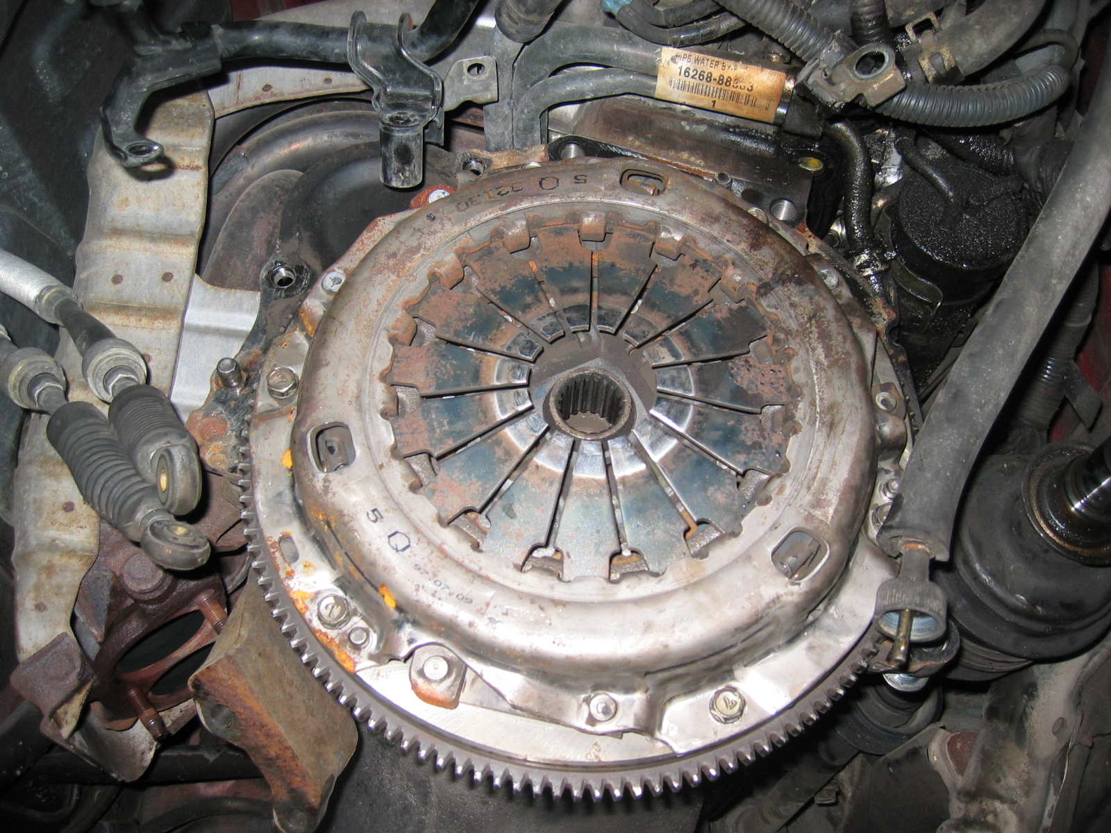 &amp;quot;Nye&amp;quot; trykkplate og clutch på..