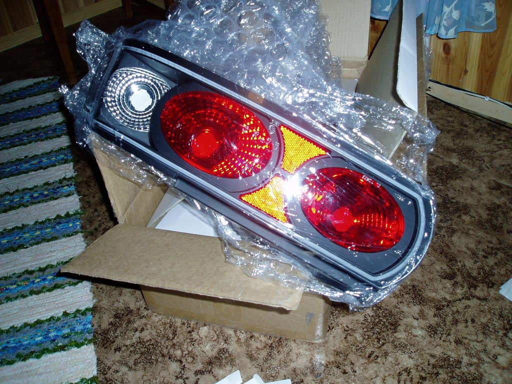 jdb black chrome baklykter, 94+