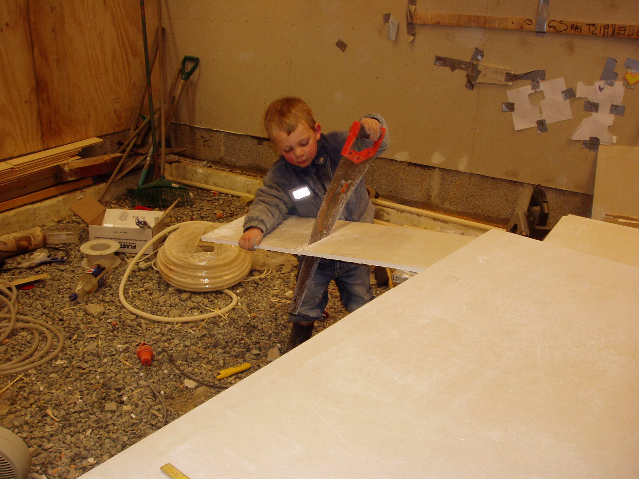 Hadde ikke minstegutt tatt i et tak hadde jeg aldri blitt ferdig med gipsingen.