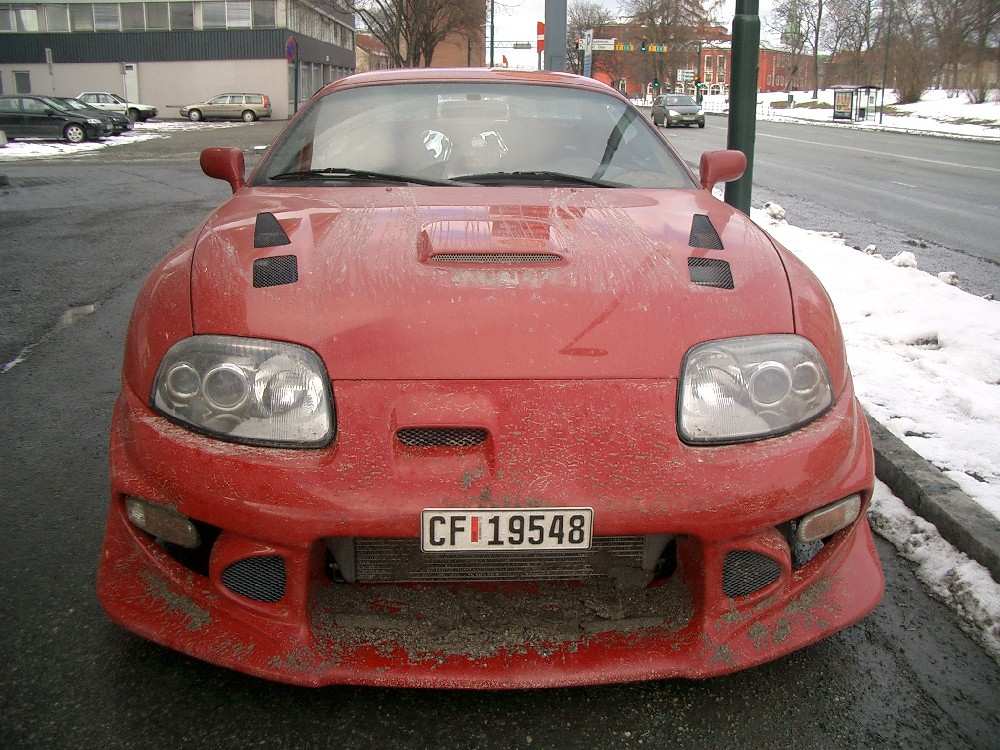 Møkkete og fæl ved ankomst Trondheim..Stakkar Supraen