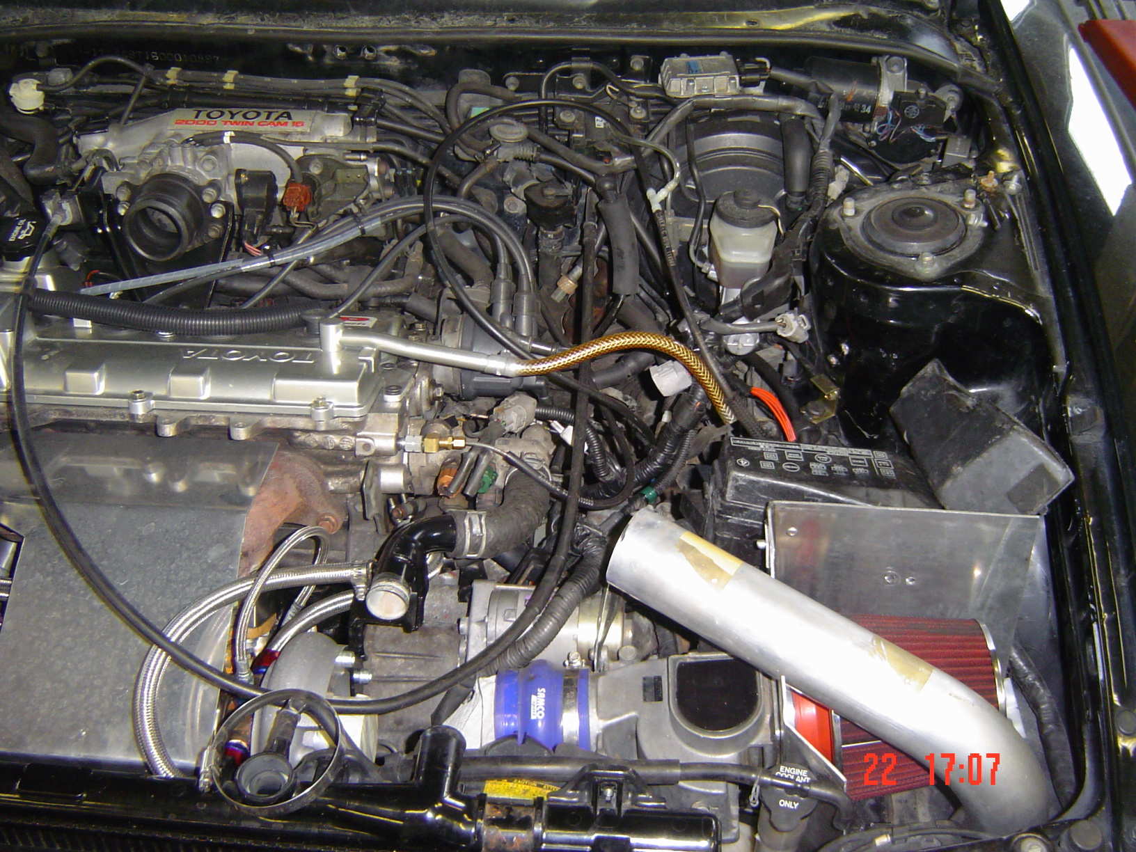 rør til innsug.(byttes ut med 2&amp;quot; galvanisert rør når jeg får det sveisa ferdig)