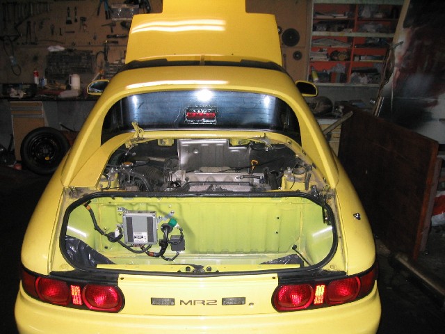 Her er kun motor of bagasjelokk osv. tatt av.