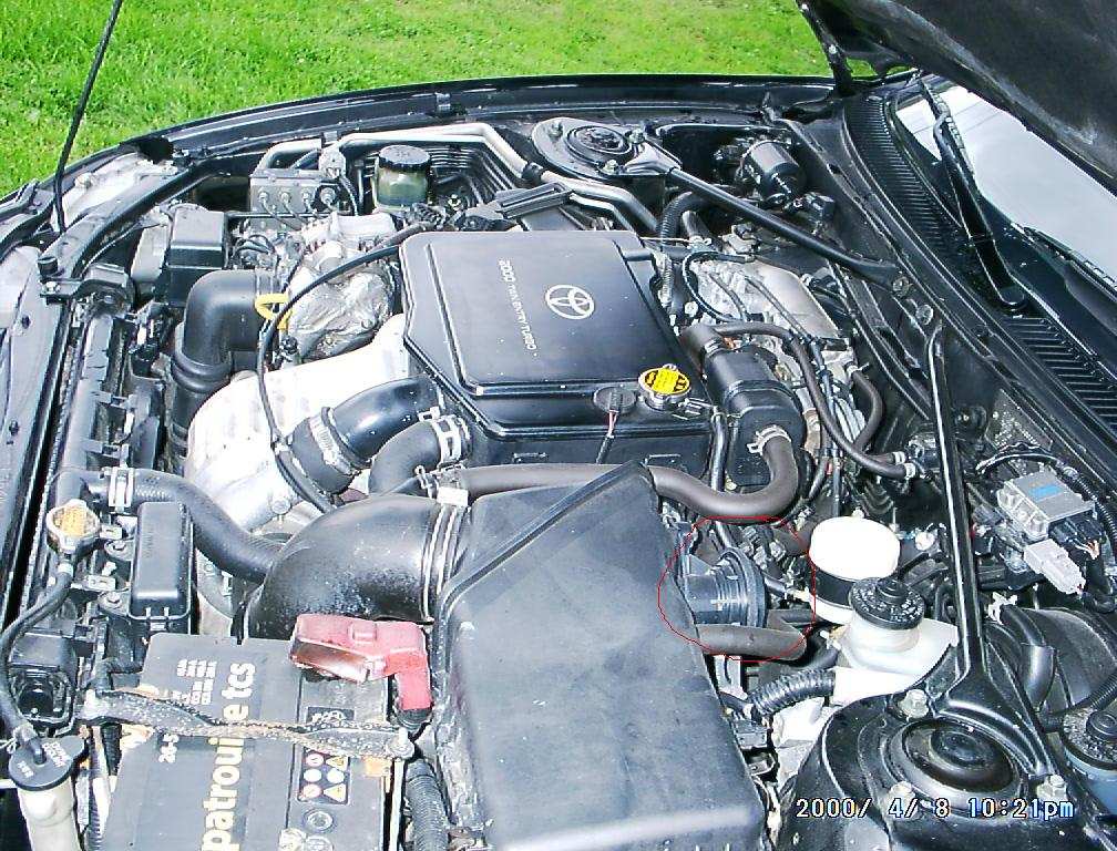 Rød sirkel rundt den orginale dumpen