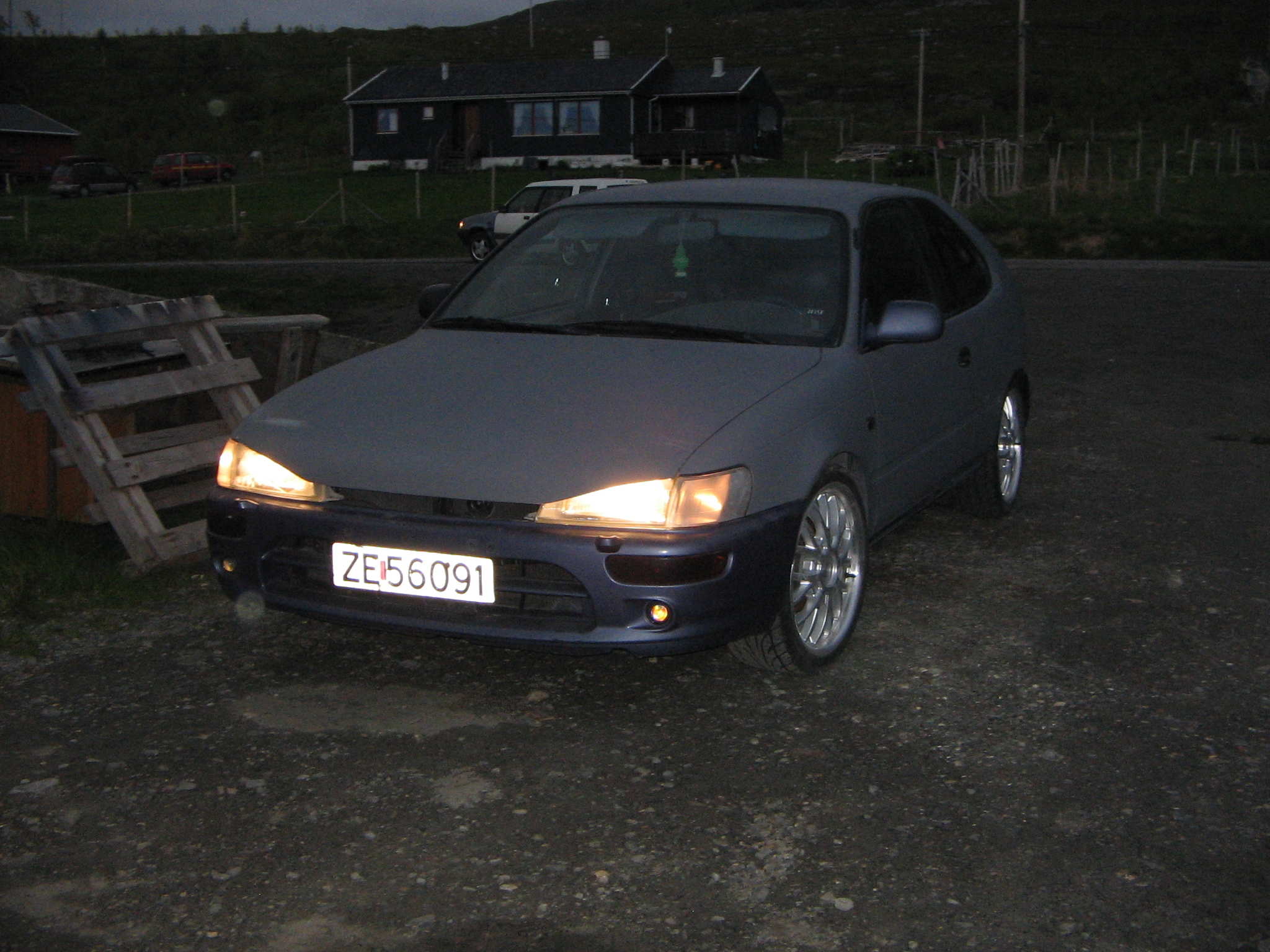 sprøytet fyller så æ kunne bruke biln:)