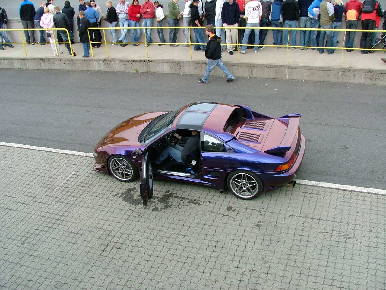 Markus gjør seg klar til draggen, som uheldigvis ikke gikk som planlagt..