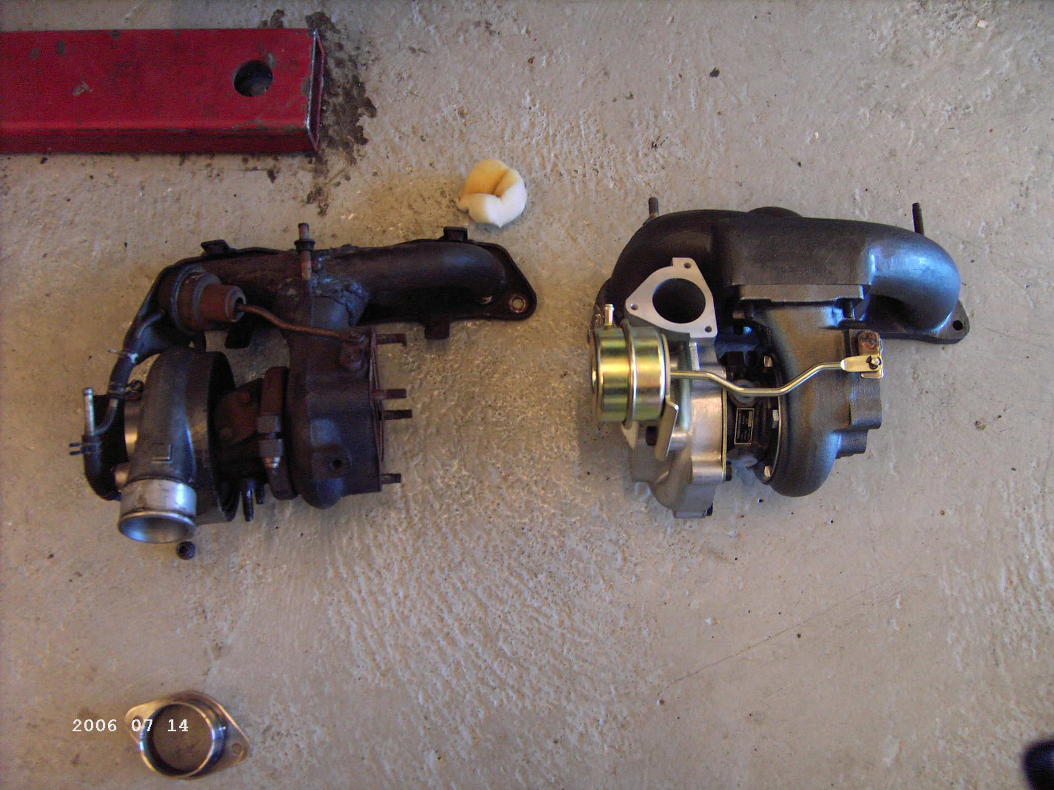 Ny og gammel turbo.JPG