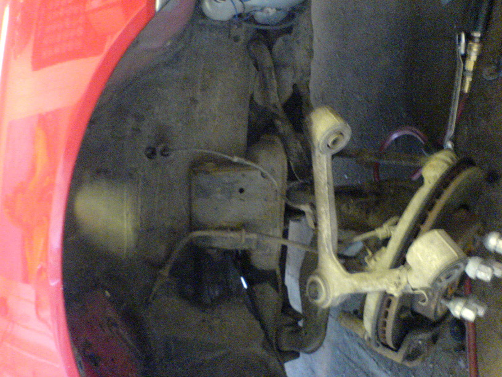 Under montering fram.