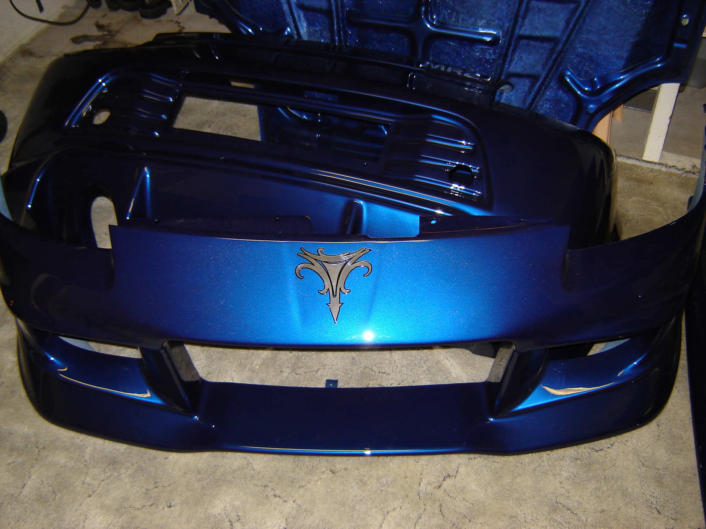 Front fanger etter lakkering