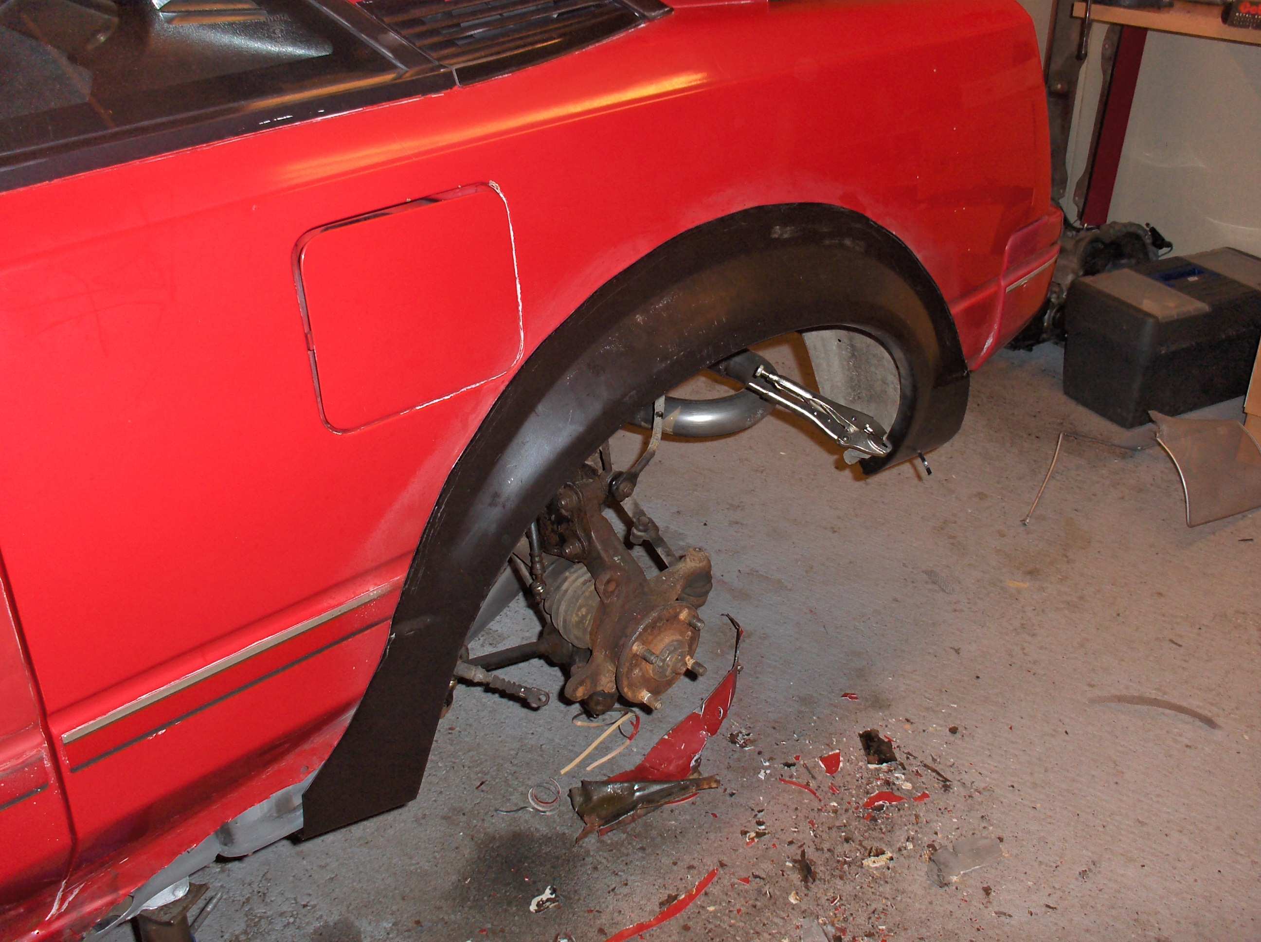 Tilpassing av uekte hjulbuer. Disse hjulbuen vil passe, men det er mye tilpassing