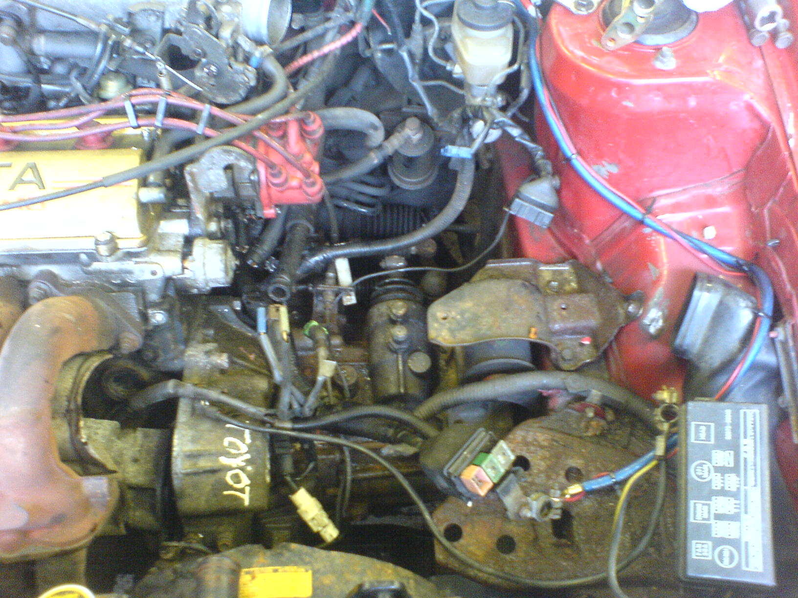 dette måtte demonters får å komme til.