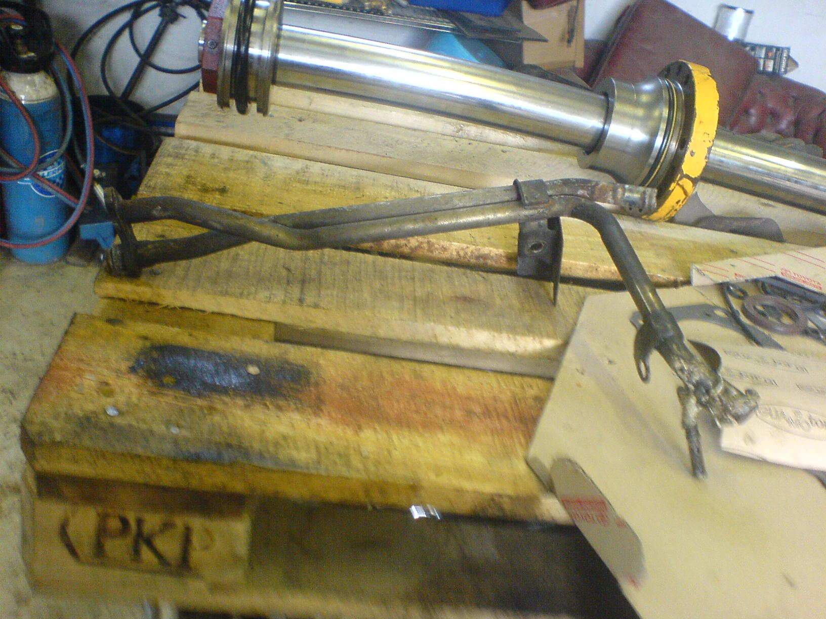 Her er det gamle røret.