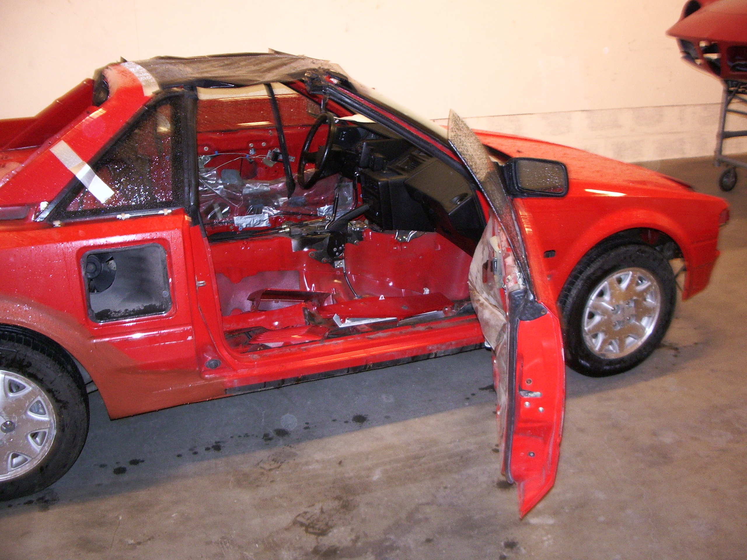 måtte regne mens jeg skulle kjøre den til lakkerer