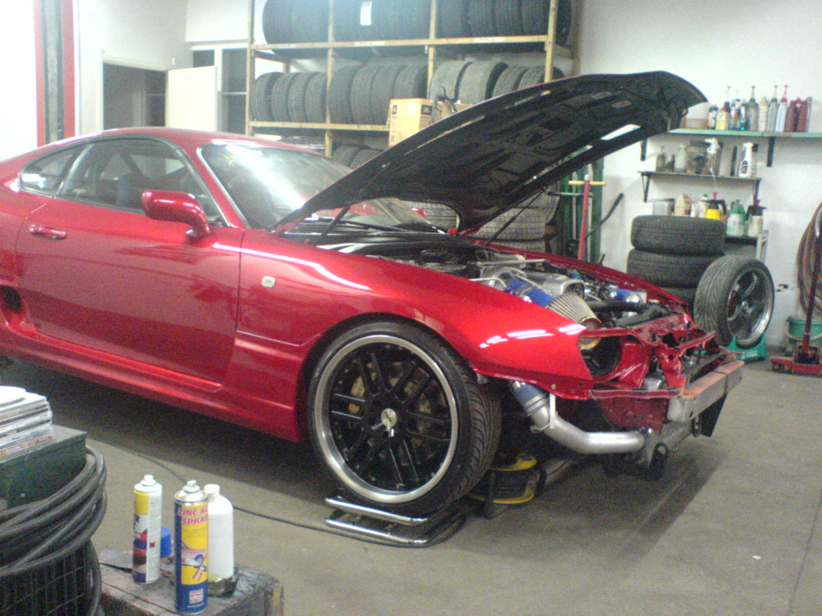 Støtdempere montert på panser