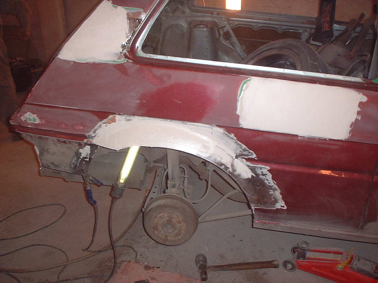 Sparkling av hjulbua