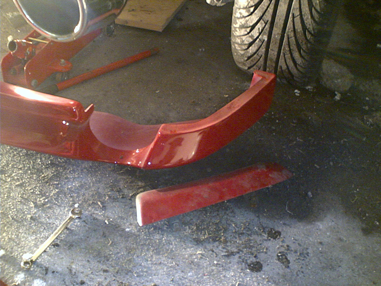 De orginale listene fremst, og den nye kaminarien bak. Nå blir bilen endelig &amp;quot;komplett&amp;quot; :)