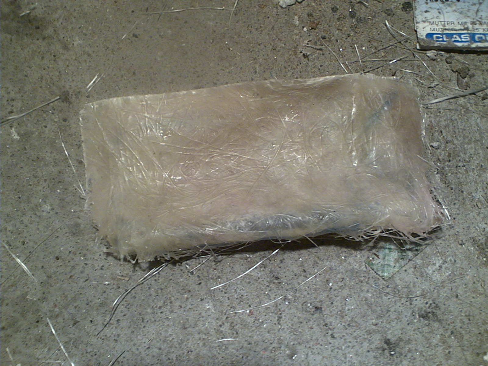 Slik så den ut når den er kommet av. Ikke akkurat perfekt, men den må tilpasses intil den BLIR perfekt. :)