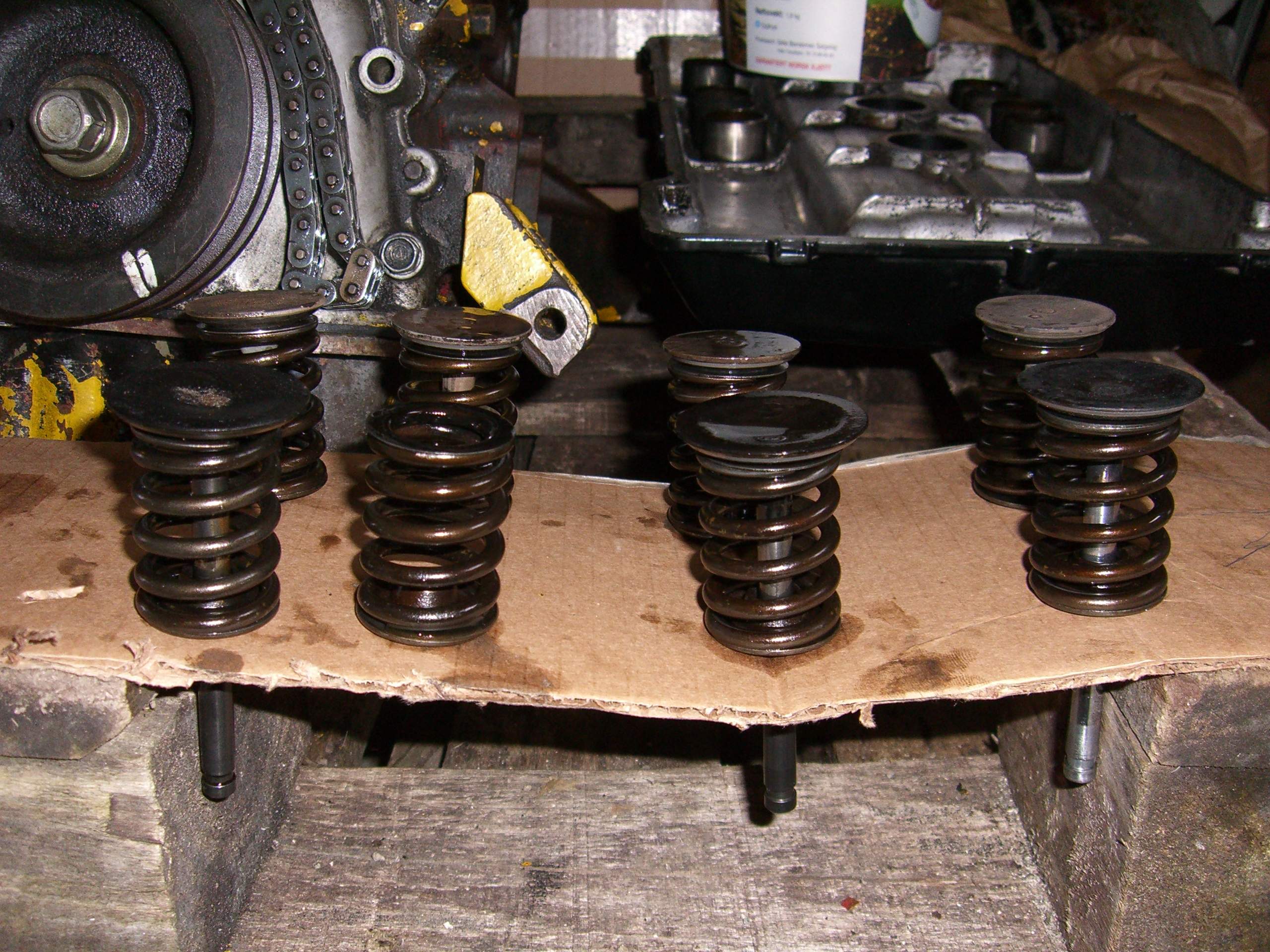 Ventilene lina i rekkefølge