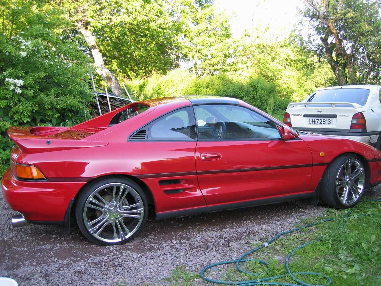 Bilen slik den er idag. 18&amp;quot; krom felger.