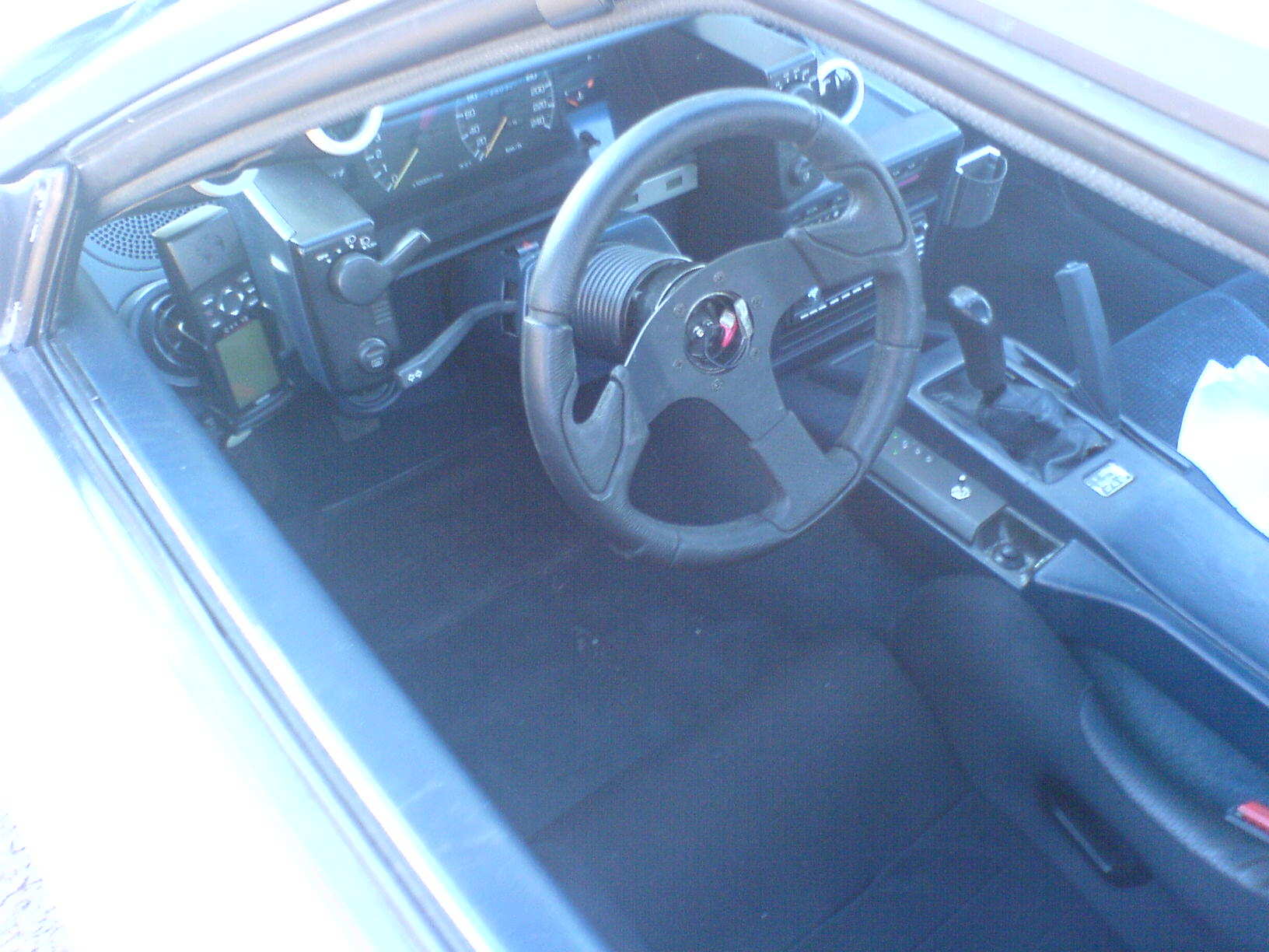 Ny stol og ratt, med Quick release.