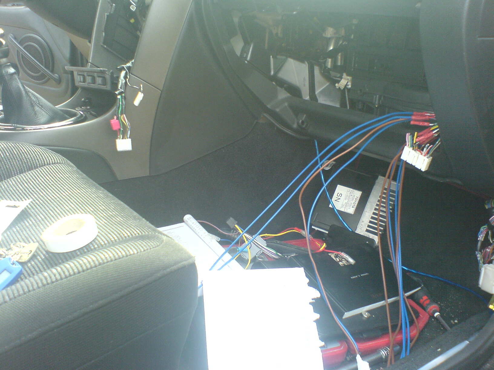 der ser du iso plugg og skjøtene jeg har gjort