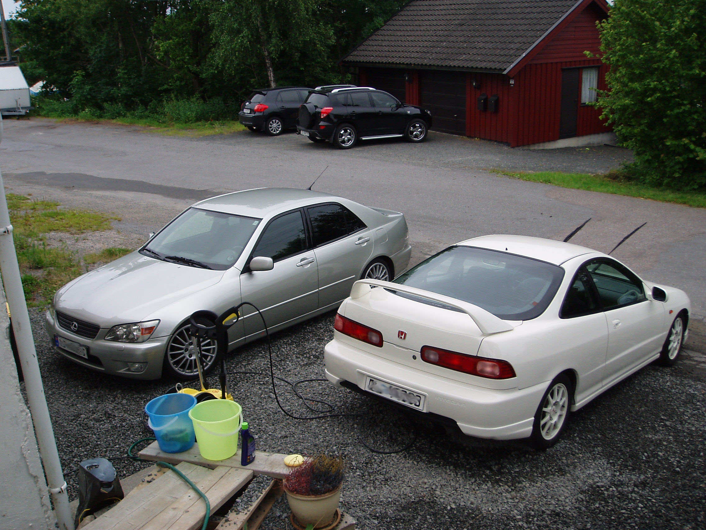 To biler, ferdig dullet med