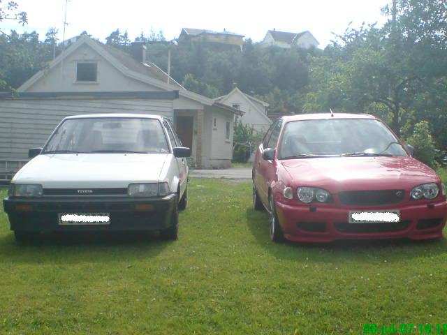 tok et bilde av en annen corolla i familen, denne bilen har såvidt runna 50tusen på telleren