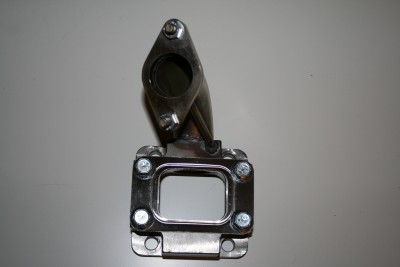 Flens til montering på original manifold m/wastegate tilkobling.