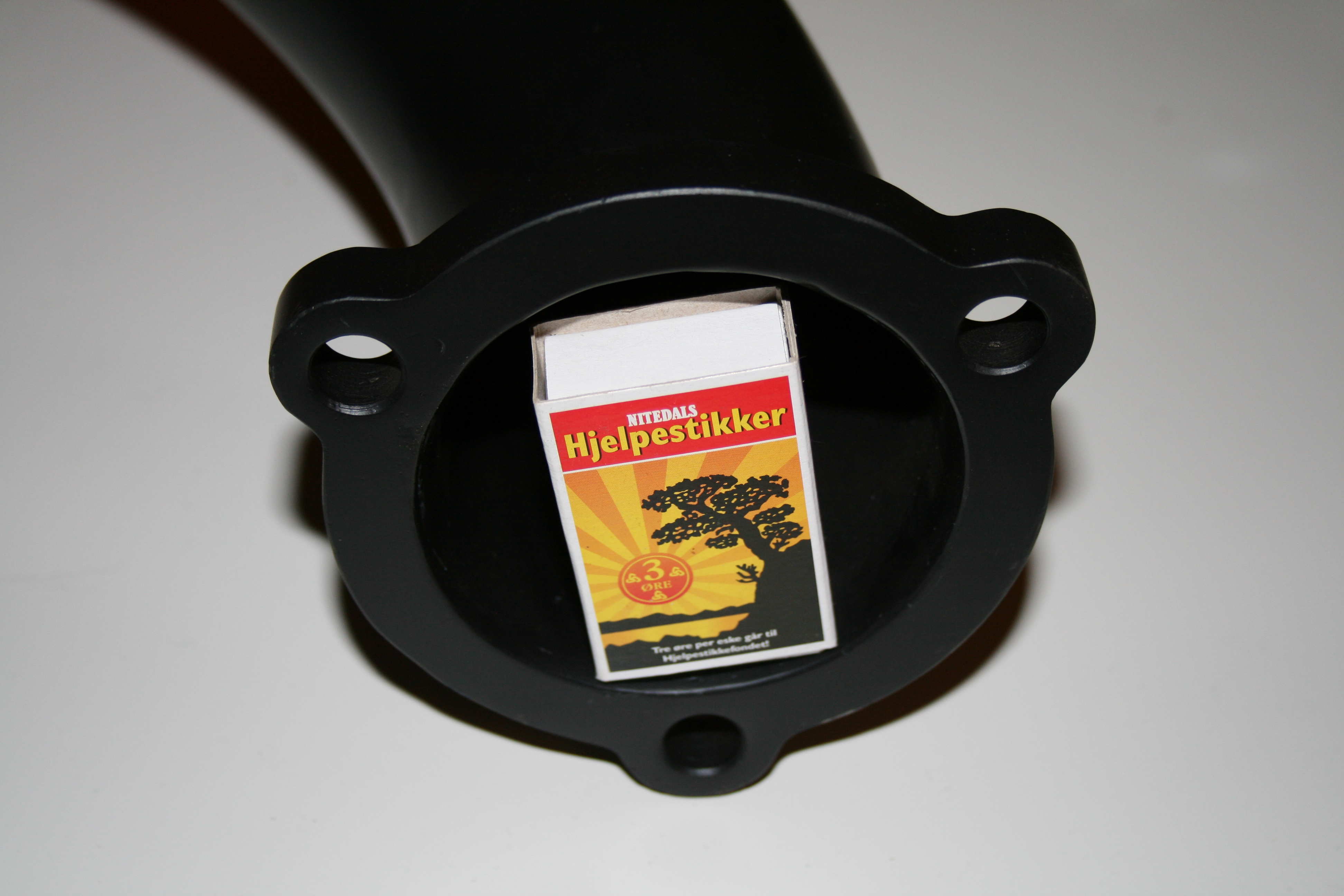 3&amp;quot; downpipe. Dvs. 3&amp;quot; inn og ut. ;)