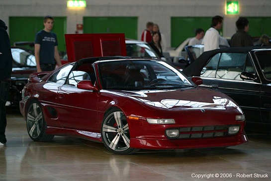 Bilde av bilen fra utstilling i sunnmørshallen.