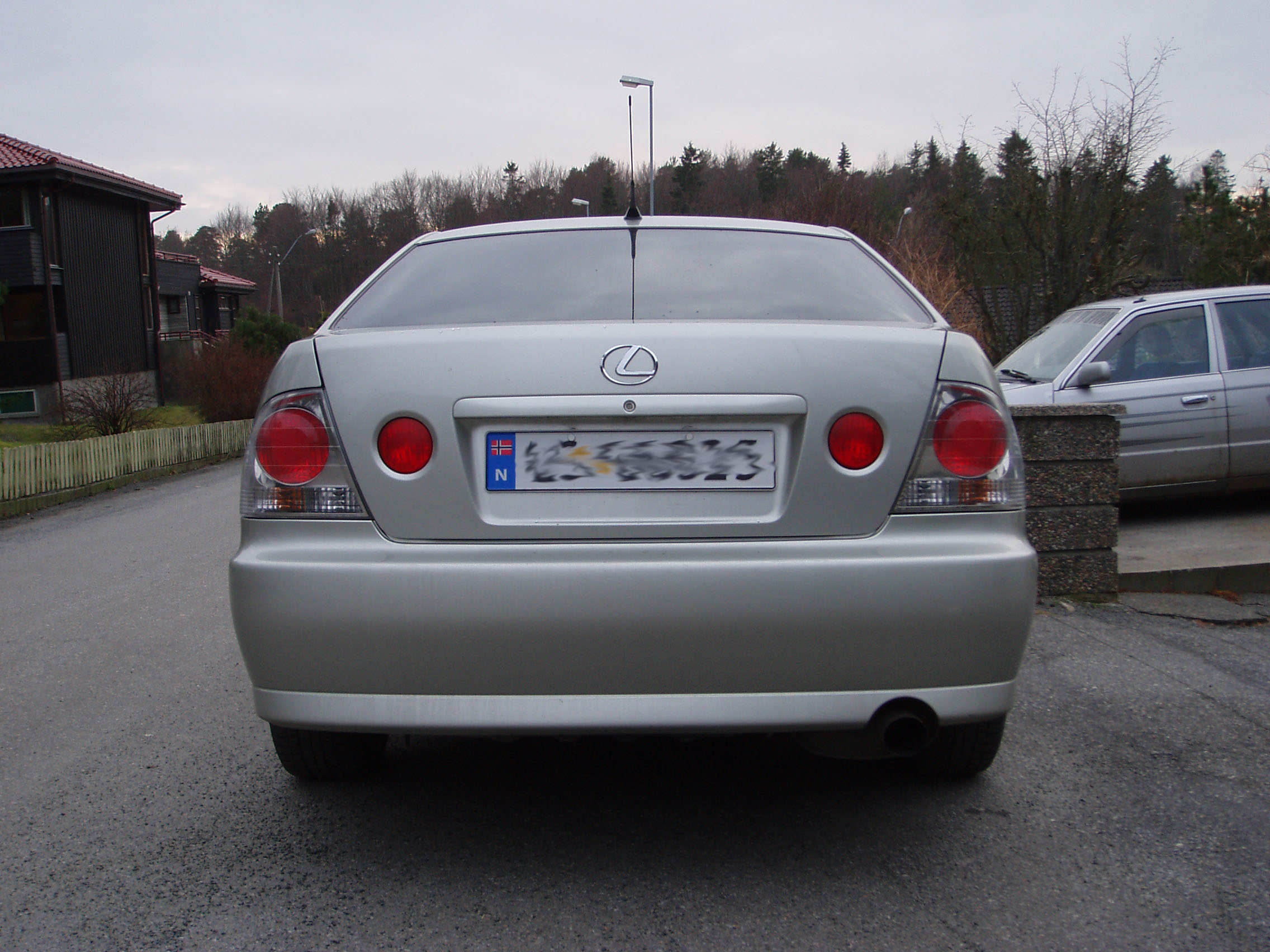 Før, med originale tåkelys