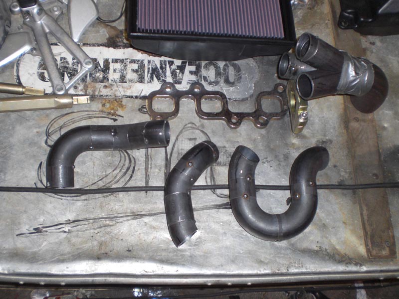 Deler til ene grenrøret