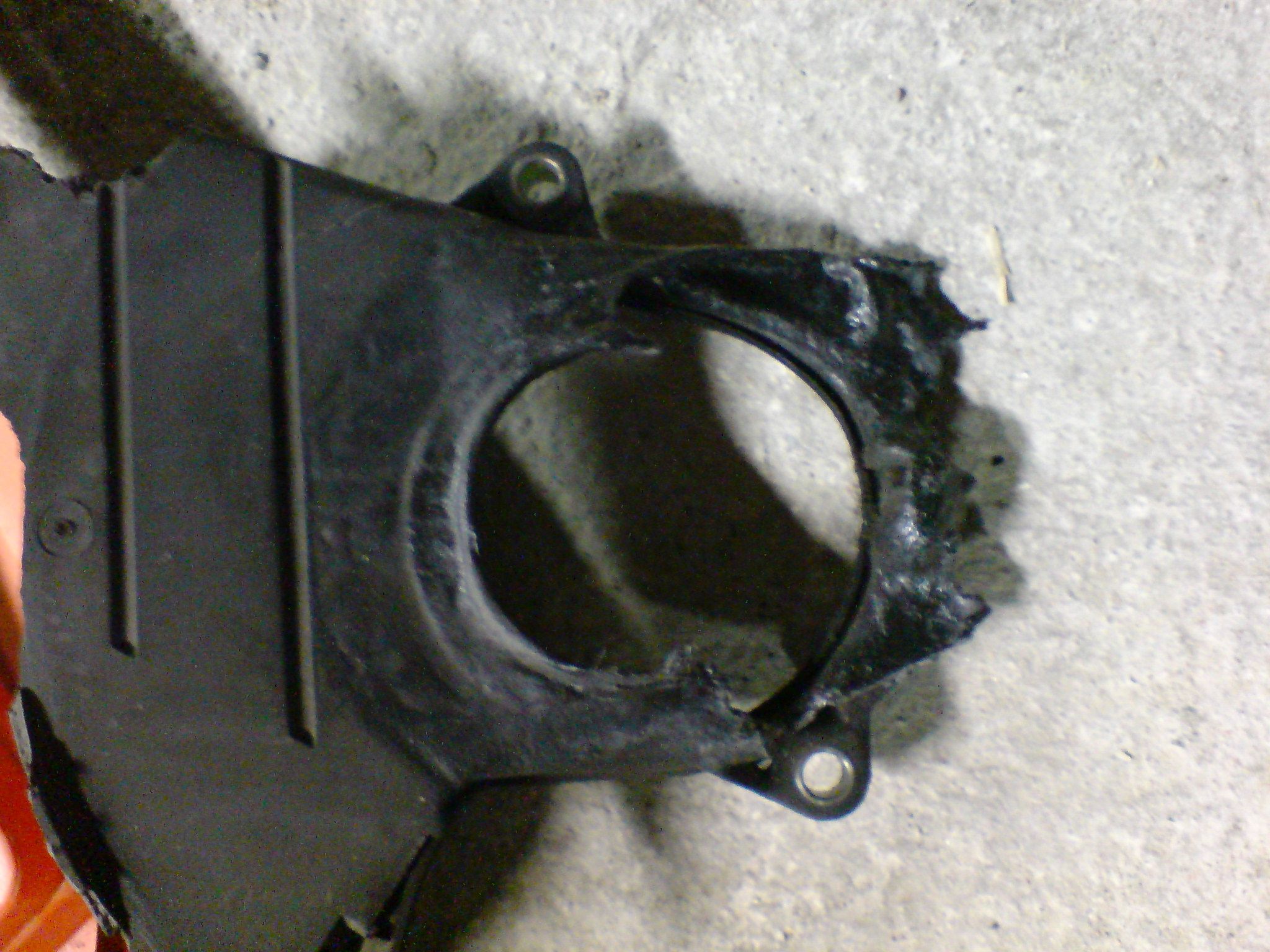 Dekslet etter det tok fyr.