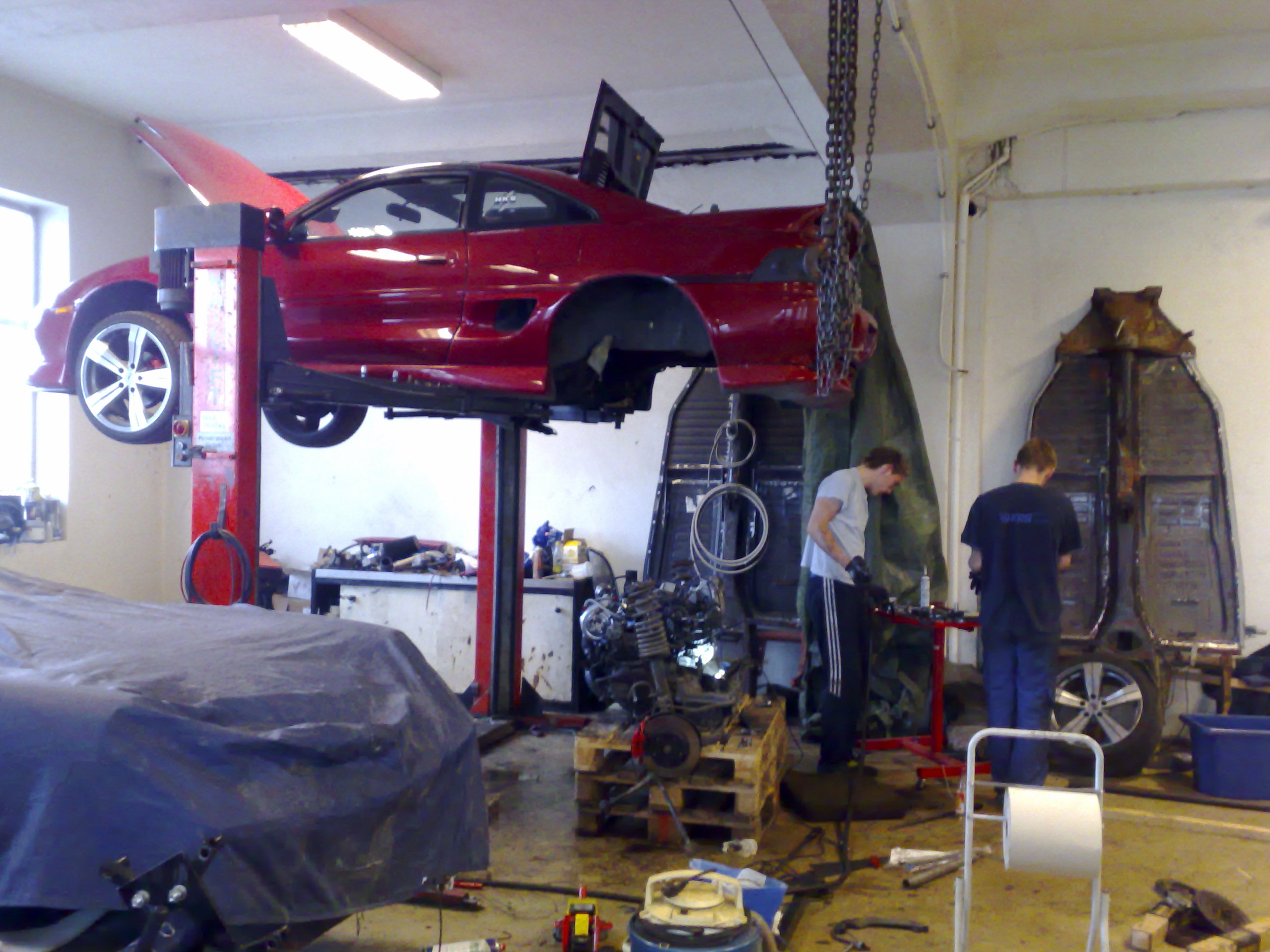 etter noen timer var motoren ute. :)