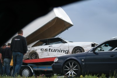 Hvordan en Auda ser ut etter møte med veggen