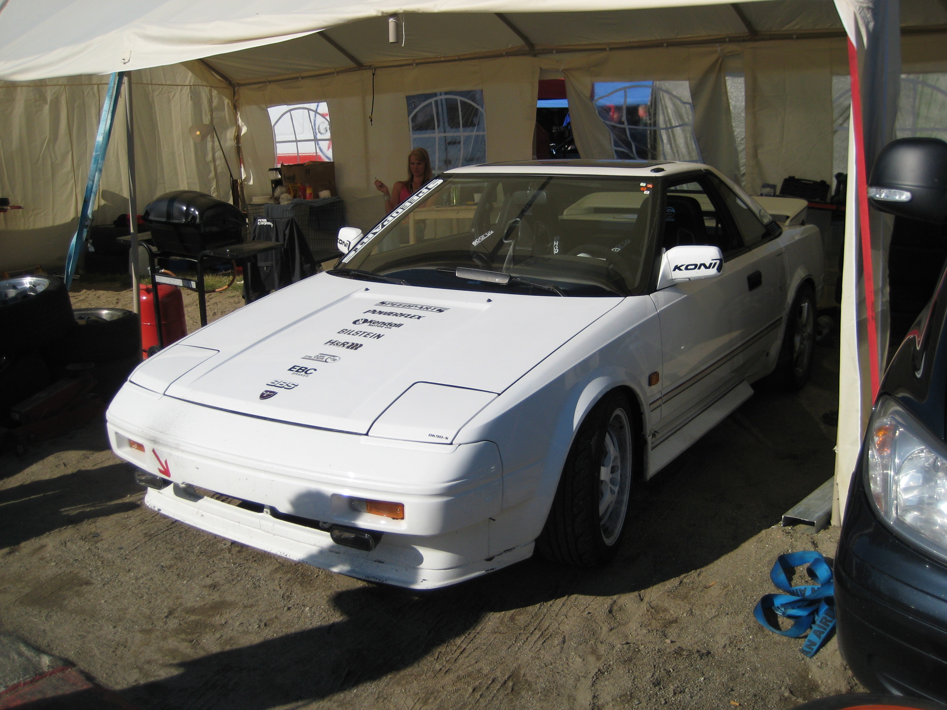 Fikk også bilen i nærmere øyesyn..