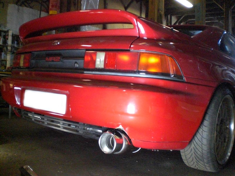 Smelta bakfangeren litt med fjorårsmodell eksos :-P