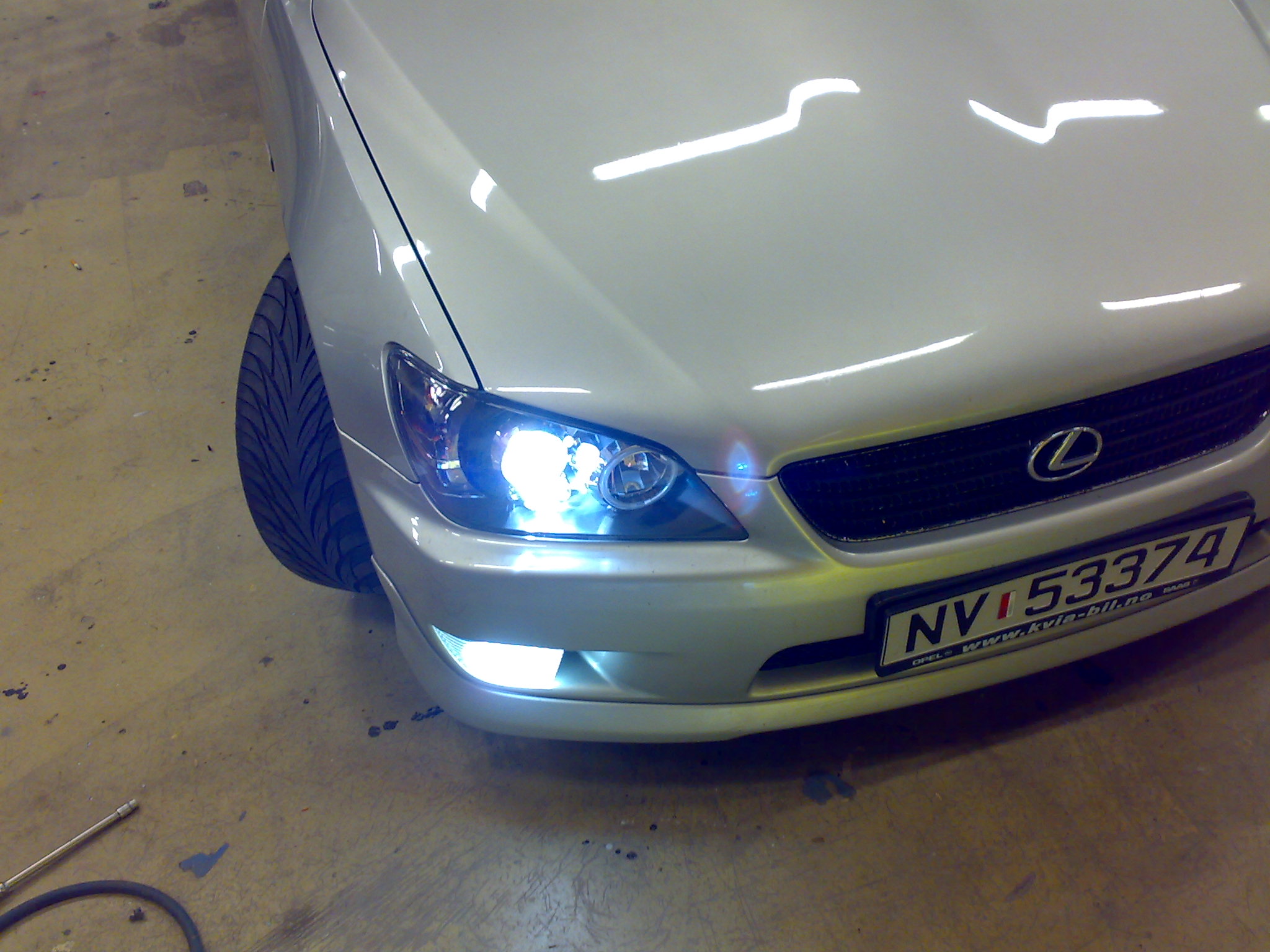 Akkurat fått montert lyktene