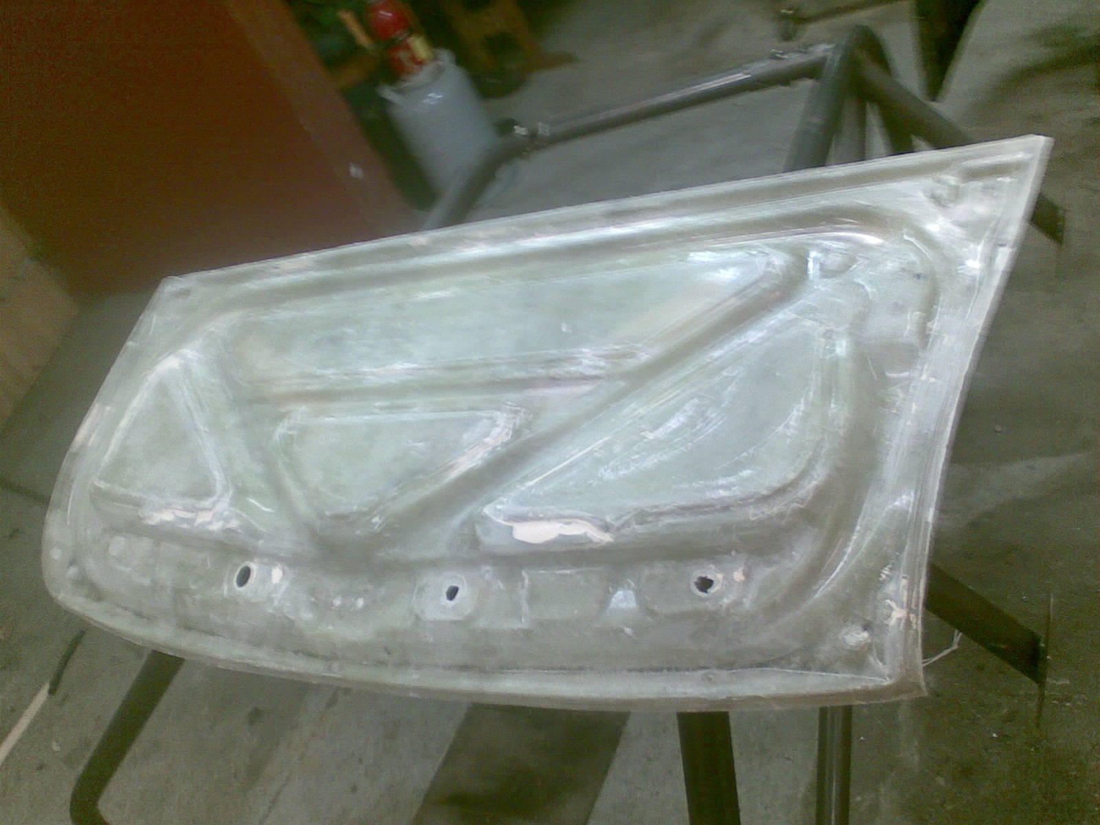 Påbegynnt støpeform