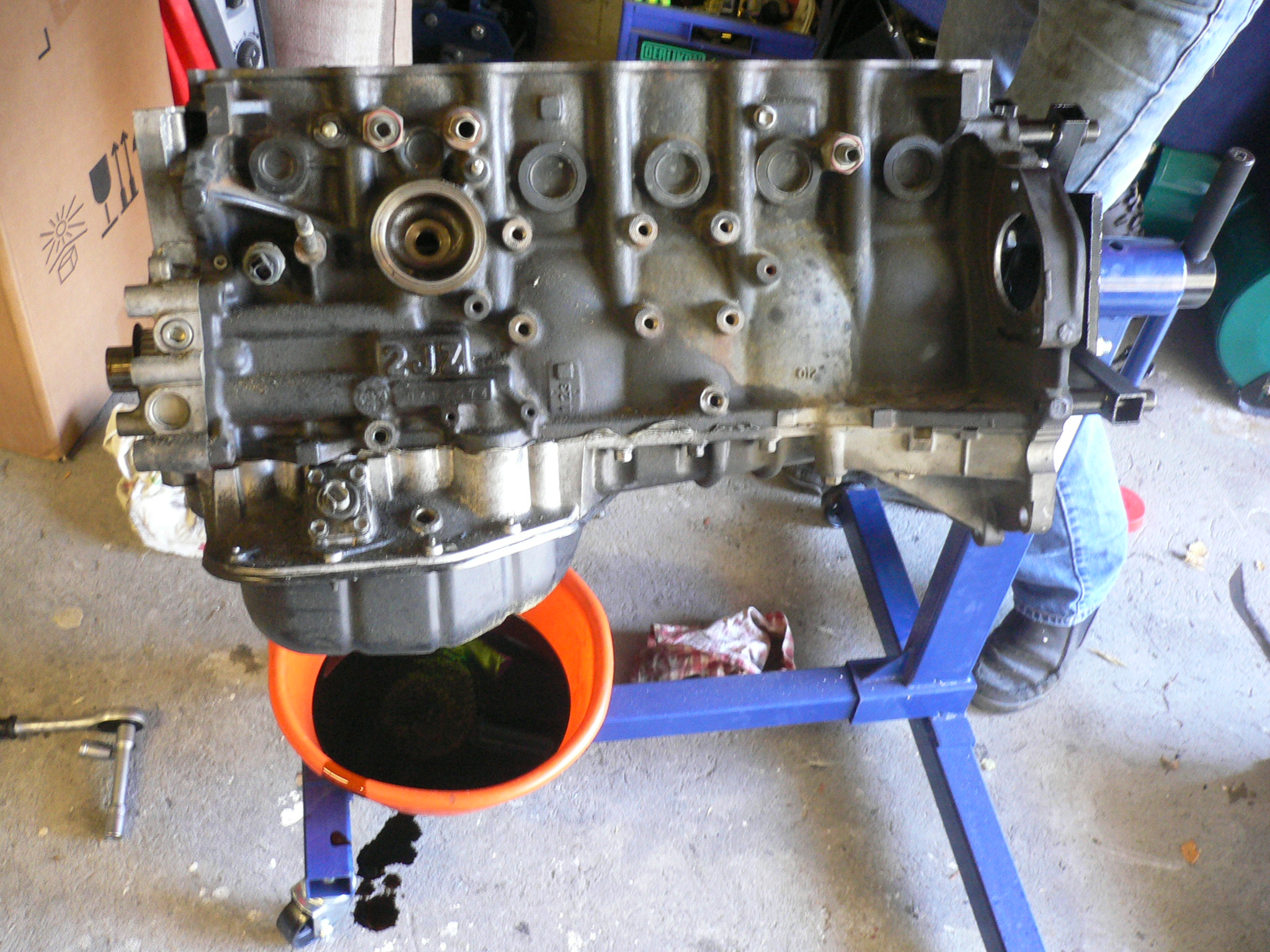 Greit å få ut resten av olja ;)