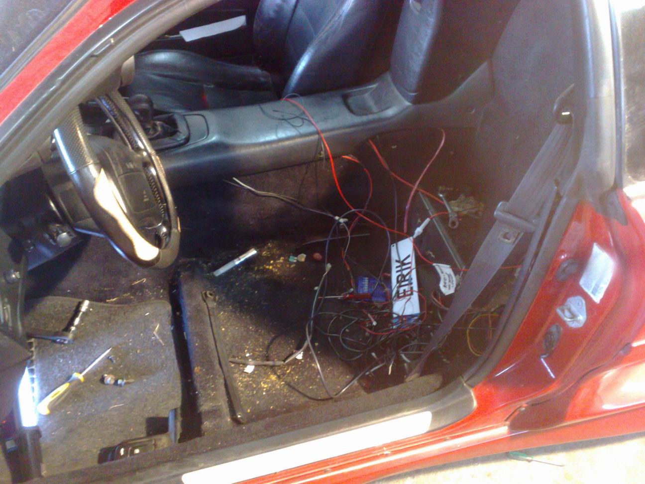 ut med setet for litt reperasjon