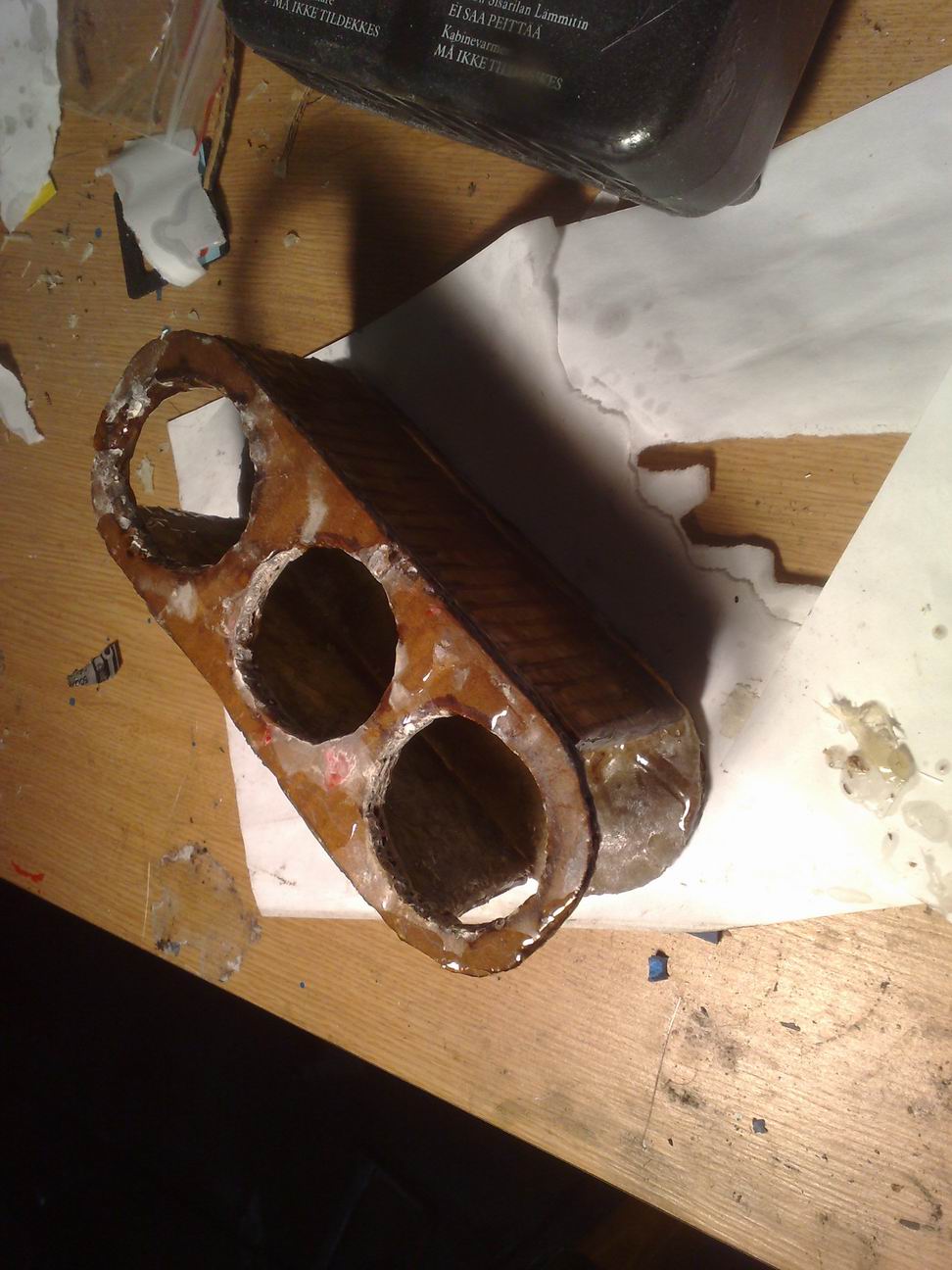 fått på glassfiber