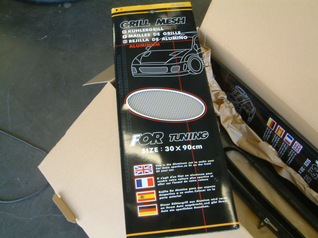 Kjøpte heller slike griller til fangeren, da de orginale grillene måtte skiftes og kosta ca 2000,- nye