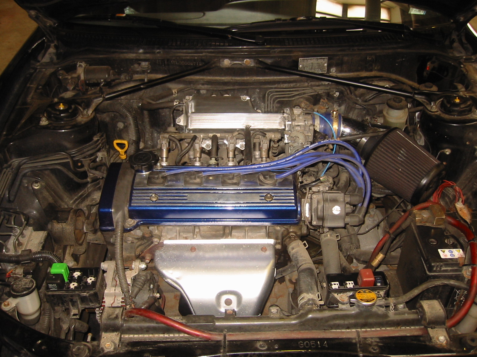 polerte toppdelen av insuget så det ble blankere enn det var