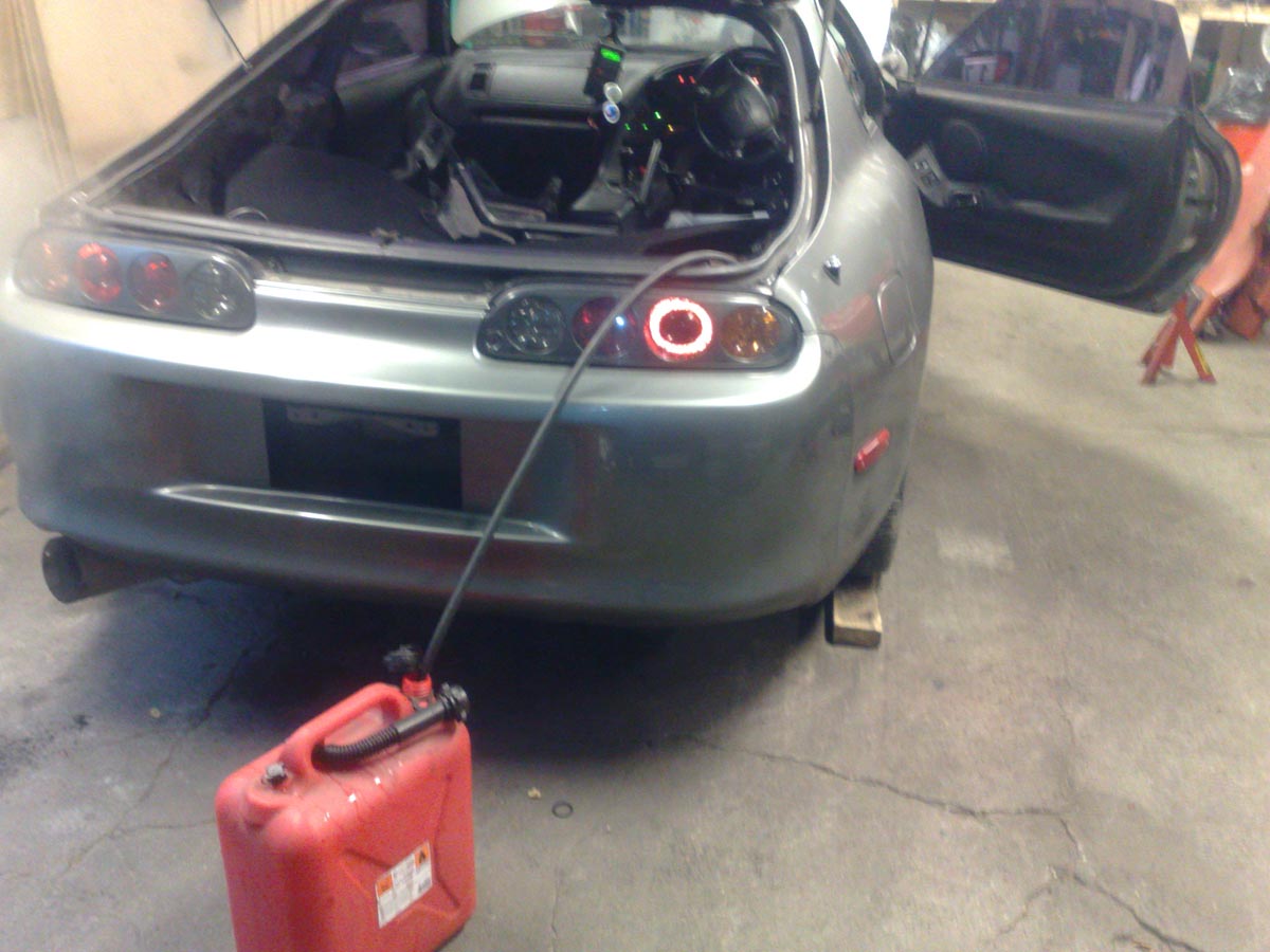 har også fått tømt den for bensin,neste som skal på blir e85