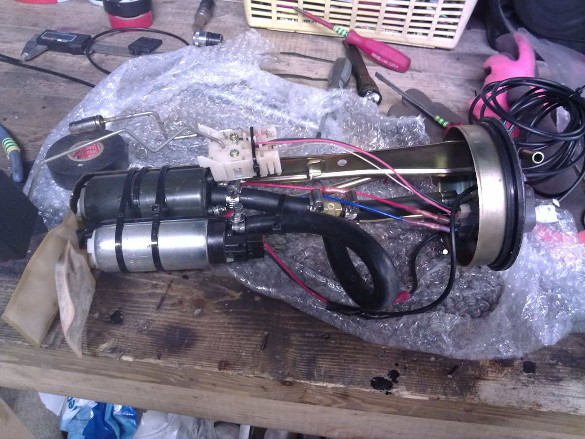 ekstra pumpe og nye slager/rør