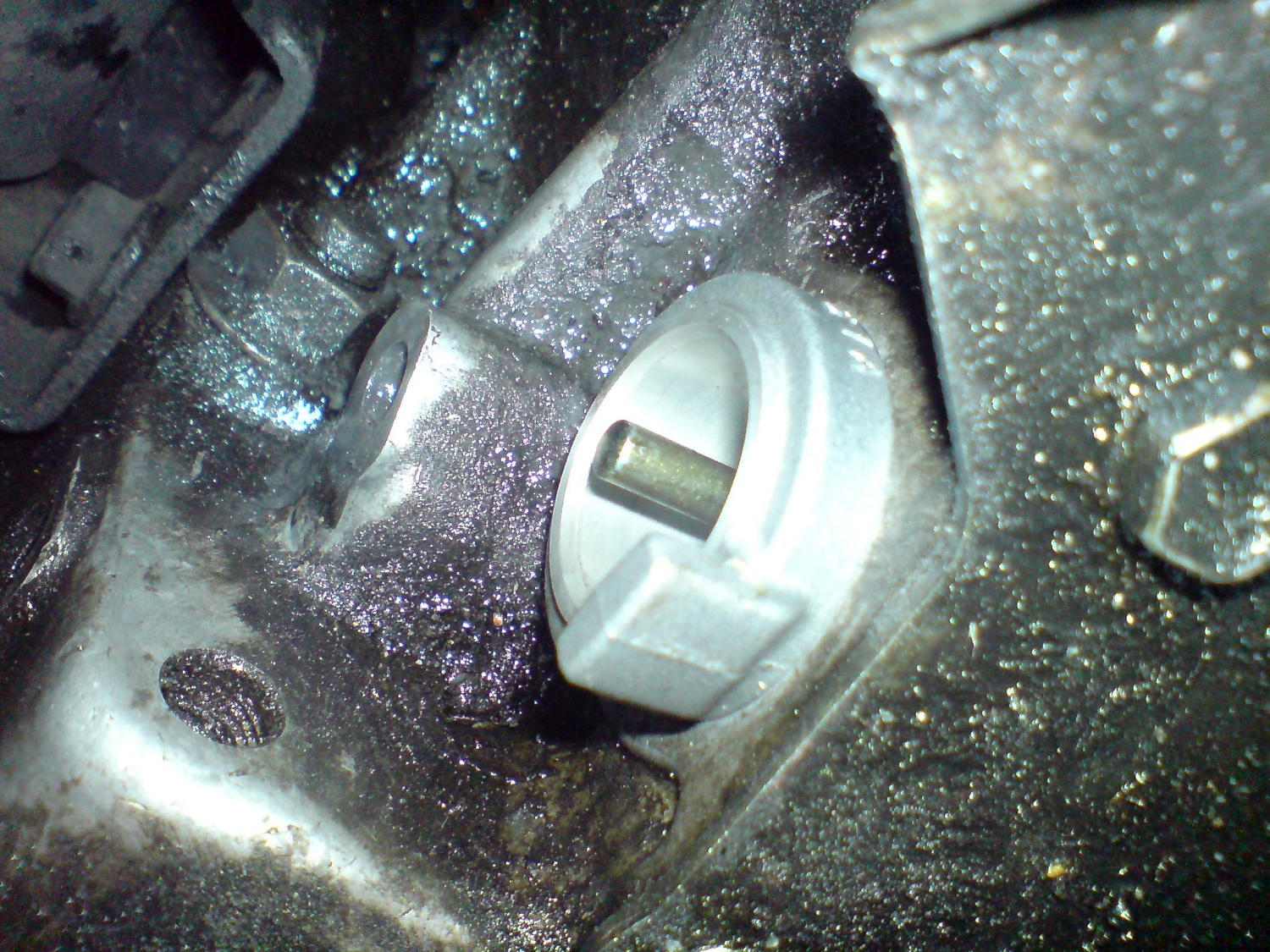 Satt inn Gear og Sleeve Assy til girkassen