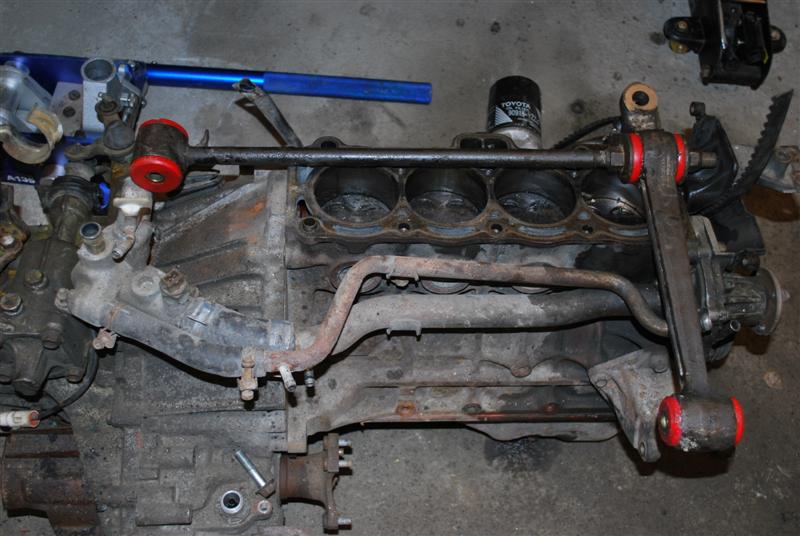 Motoren er ute, poly montert